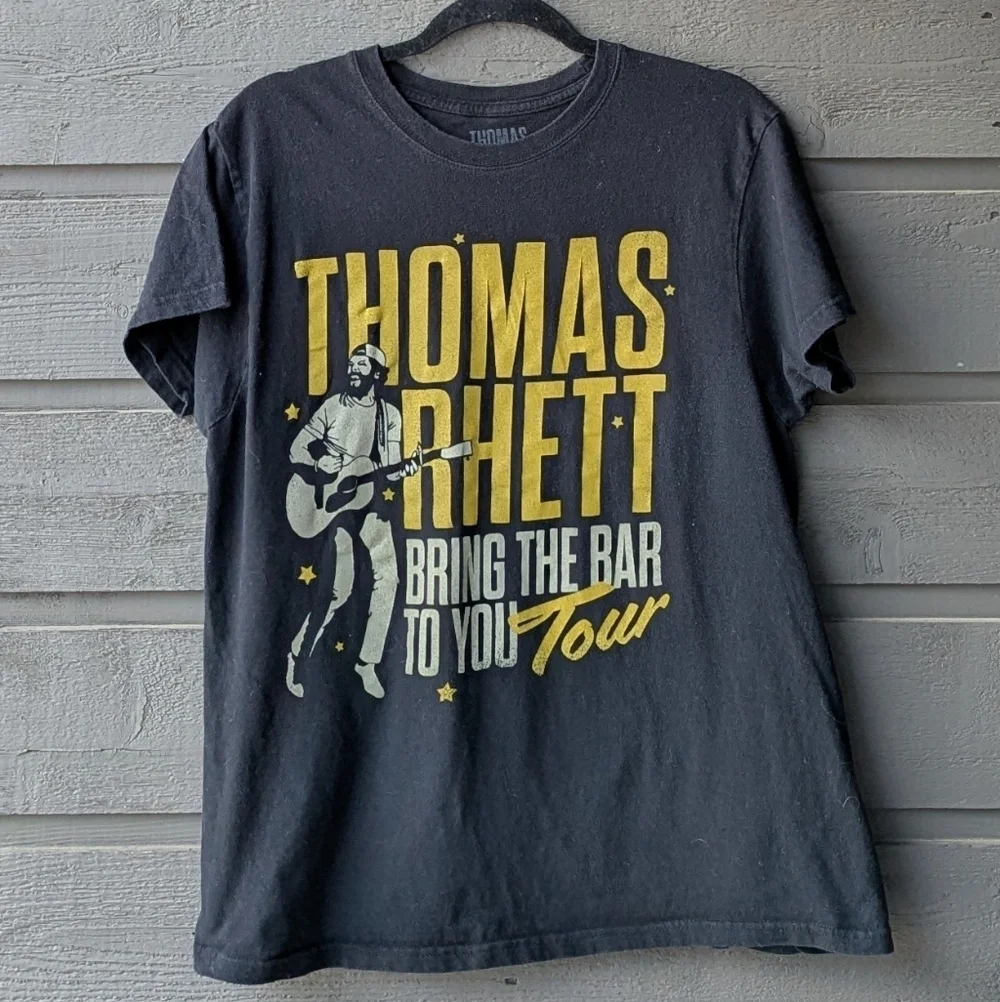 Thomas Rhett Bring The Bar To You Tour T-Shirt Black Size Large